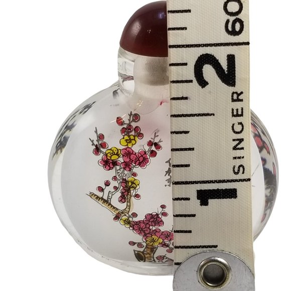 Antique Chinese Snuff Bottles Traditional Qing Dynasty Reverse Paint Glass Art. - Picture 7 of 16